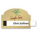 Rectangle w/Arch Top Metallic Window Badges (2" x 2.875")- Screened, SWB